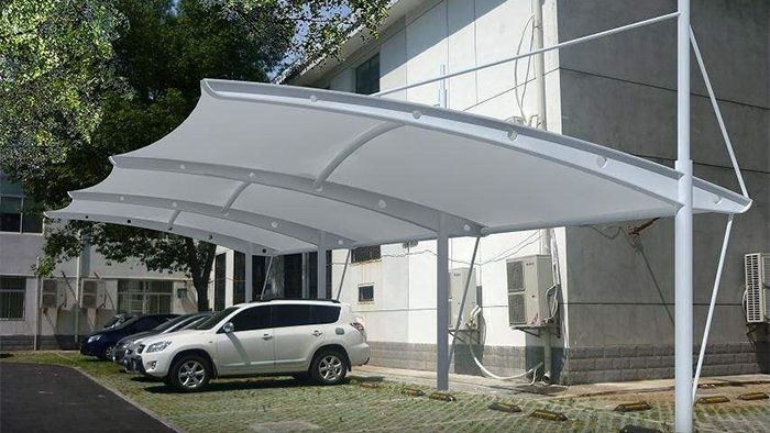 膜结构停车棚厂家冬季膜结构停车棚的优势(图1)